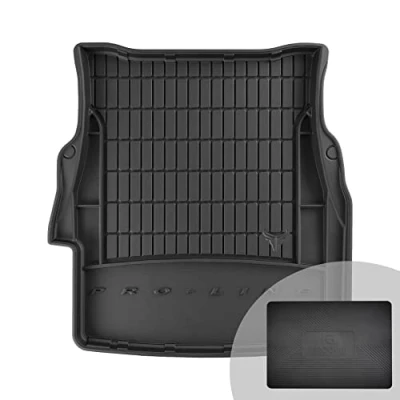 Abbildung von FROGUM ProLine 3D Gummimatte Exklusive Auto Kofferraummatte Kofferraumwanne für BMW 5er E39 1995 2003 Bequemer Organiser Die höchsten Kanten