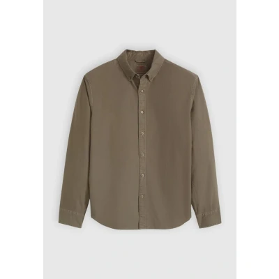 Abbildung von Levi&#039;s Herren Authentic Hemd mit Button Down Kragen, Khaki Green Garment, M
