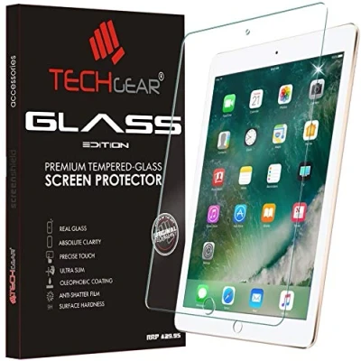 Abbildung von TECHGEAR [2 Stück Schutzfolie kompatibel mit iPad Mini 5 2019 / 4 (7,9 zoll) Glas Anti Kratzer Schutzabdeckung &amp;