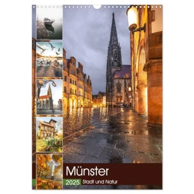 Abbildung von Münster Stadt und Natur (Wandkalender 2025 DIN A3 hoch), CALVENDO Monatskalender