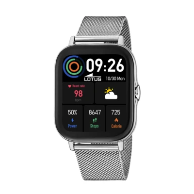 Abbildung von Lotus Power Herren Digital Smartwatch Uhr mit Edelstahl Armband 50044/1, Silber