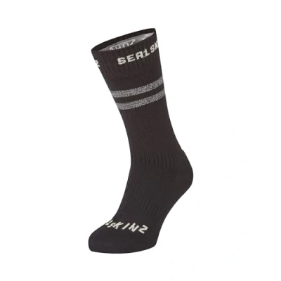 Abbildung von SEALSKINZ Unisex Waterproof Cold Weather Mid Length With Runton Wasserdichte Socken Für Kaltes Wetter, Mittellange Mit Hydrostop, Schwarz, L EU