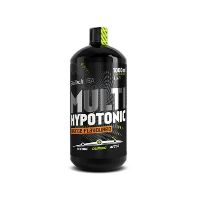 Abbildung von BioTechUSA Multi Hypotonic Flüssigkonzentrat Energie und Vitamine während des Trainings wieder auffüllen Hochglykämische Kohlenhydrate für optimale Leistung 1000 ml Orange