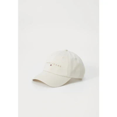 Abbildung von Tommy Jeans Herren Cap Linear mit Logo, Elfenbein (Newsprint), Einheitsgröße