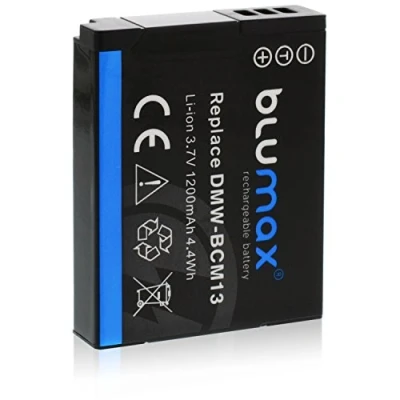 Abbildung von Blumax Akku ersetzt Panasonic DMW BCM13 / E 1200mAh kompatibel mit Lumix DMC Reihe TZ40 TZ41 TZ55 TZ56 TZ58 TZ60 TZ61 TZ70 TZ71 ZS30 ZS40 TS5 FT5