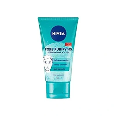 Abbildung von NIVEA PURIFY PORES Tägliches Waschpeeling (150 ml), reinigendes Gesichtspeeling, Gesichtspeeling beugt Mitessern vor, Peeling mit natürlichem Magnolienextrakt und Milchsäure