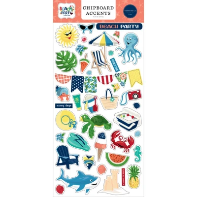 Abbildung von Carta Bella Beach Party Chipboard Accents (CBBE149021) (DISCONTINUED)