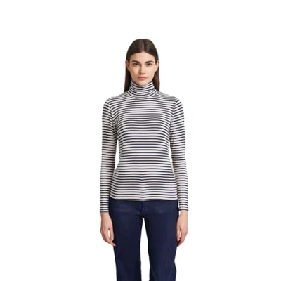 Abbildung von bugatti MIT Ringeln Langarmshirt, Damen, Größe: Small, Marine