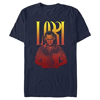 Abbildung von Marvel Unisex Loki Hella Organic Short Sleeve T shirt, Navy Blau, XL