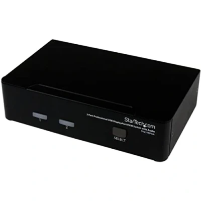 Abbildung von StarTech.com 2 Port DisplayPort USB KVM Switch Umschalter mit Audio