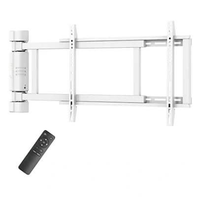 Abbildung von EasyLife TV Wandhalterung bis 170 elektrisch schwenkbar, VESA 600x400 für LCD/OLED/Curved TV, Fernseher, Monitor, Display, Smartboard von 32 75 Zoll &amp; 50kg max, Weiß