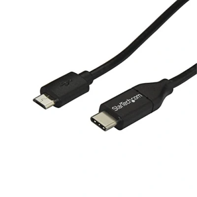 Abbildung von StarTech.com 2m USB C Micro B Kabel, 2.0, auf Ladekabel, 2.0 Typ zu Thunderbolt 3 kompatibel