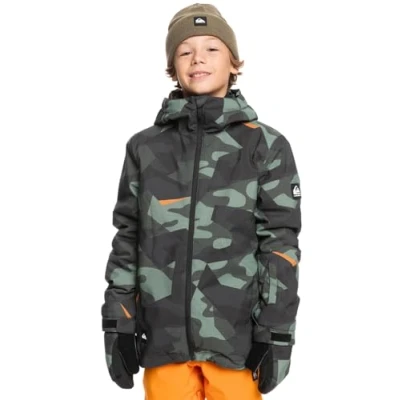 Abbildung von Quiksilver Mission Printed Youth Skijacke für Kinder, Größe: 176, Green