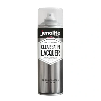 Abbildung von JENOLITE Klarlack Spray SATIN FINISH 500ml Transparenter Mehrflächen Schutzspray Verhindert Korrosion und UV Schäden Vergilbt nicht