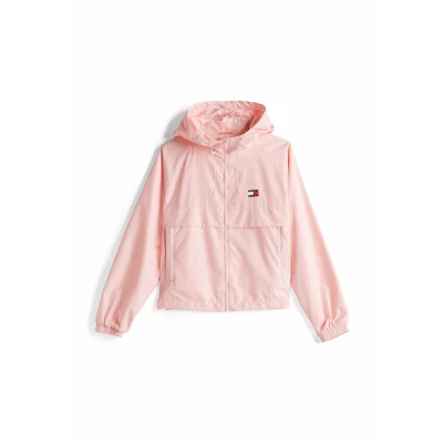 Abbildung von Tommy Jeans Essential Windbreaker Outdoorjacke, Damen, Größe: XL/XXL, Precious pink
