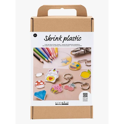 Abbildung von Creativ Company Schrumpffolie DIY Set Pins &amp; Schlüsselringe