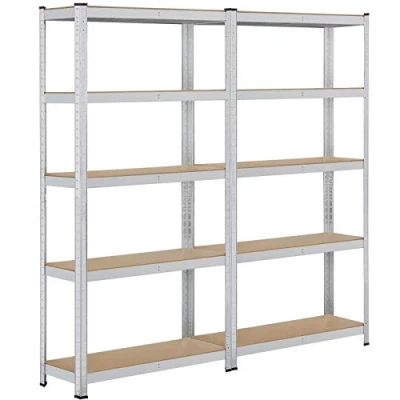Abbildung von Yaheetech 2er Set Lagerregal 180x90x30cm Schwerlastregal 10 Böden Kellerregal 875kg Steckregal Metallregal Regalsystem