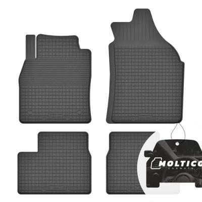 Abbildung von Gummimatten mit Rand Auto Fußmatten Gummi Automatten Passgenau 4 teilig Set passend für Nissan Micra K13 2010 2016