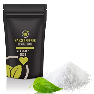 Abbildung von 1kg Meersalz grob Natursalz 1 3mm Körnung Speise Salz Kochsalz reines Meer