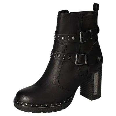 Abbildung von Mustang Plateaustiefelette, Damen, Größe: 36, Zwart Schuhe