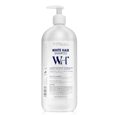 Abbildung von Sesiomworld Silver Wh Shampoo zur Aufhellung von weißem Haar, ohne Parabene, 1000 ml, 1 Stück, 1090 g
