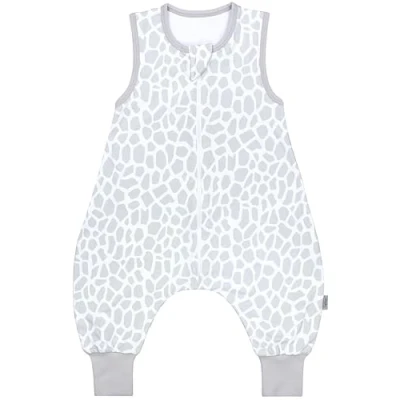Abbildung von TupTam Sommerschlafsack Baby mit Füßen Leichter Schlafsack Sommer 0.5 TOG, OEKO TEX, Farbe: Giraffe Grau, Größe: 92 98