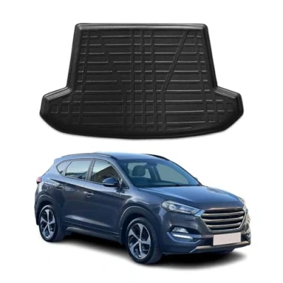 Abbildung von OMAC Kofferraumwanne Laderaumwanne kompatibel mit Hyundai Tucson 2015 2020 Gummi TPE Schwarz