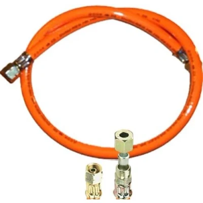 Abbildung von TGO Gasgeräte GmbH Propan Gasschlauch mit 1/4&quot; Links X 8mm Schneidring Verschraubung (Standard, 80 cm)
