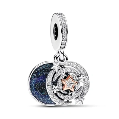 Abbildung von Pandora 782975C01 Charm Anhänger Zweifarbig Sternschnuppe