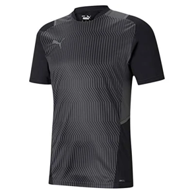 Abbildung von Puma Tshirt print, Herren, Größe: Small, black / smoked pearl asphalt