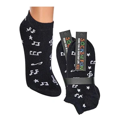 Abbildung von TippTexx 24 Sneakersocken 6 Paar kurze Damensocken, Damen mit modischen Motiven