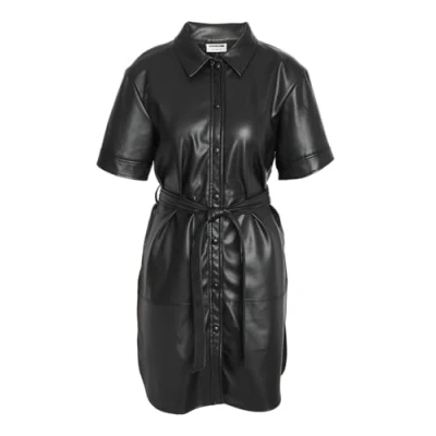 Abbildung von Noisy may Damen Nmandy Pu 2/4 Shirtdress Noos, Schwarz, L