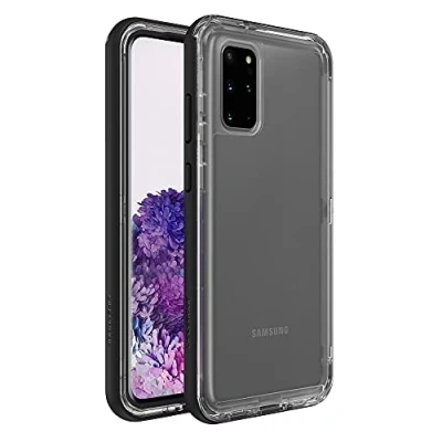 Abbildung von LifeProof für Samsung Galaxy S20+, Schlanke, sturzgeschützte, schmutzabweisende und schneesichere Schutzhülle, Next Serie, Transparent/Schwarz