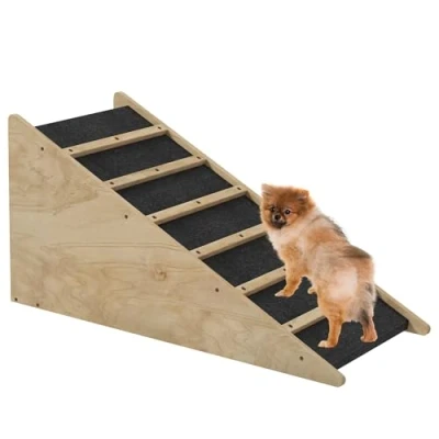 Abbildung von PawHut Haustierrampe Hunderampe, Kofferraumrampe bis 40 kg, 90 x 45 cm