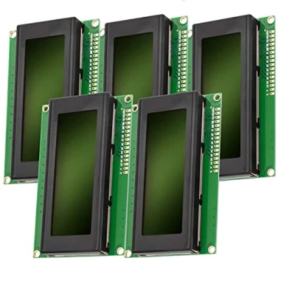 Abbildung von AZDelivery 5 x HD44780 2004 LCD Display 4x20 Zeichen mit grünem Hintergrund und schwarzen kompatibel Arduino Raspberry Pi inklusive E Book!
