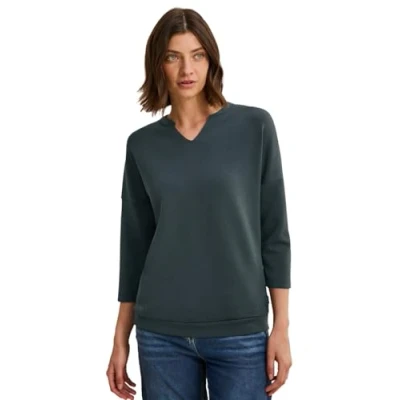 Abbildung von Cecil Weiches Sweatshirt, Damen, Größe: Large, Grün