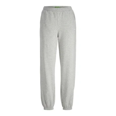 Abbildung von JJXX Damen JXABBIE RLX HW Every Pants SWT NOOS Sweatpants, Light Grey Melange/Print:Bright White Logo, S