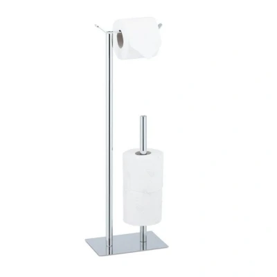 Abbildung von relaxdays Toilettenpapierhalter stehend, Silber