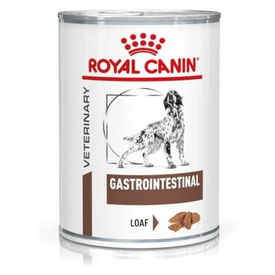 Abbildung von Royal Canin Veterinary Gastrointestinal Mousse 12 x 400 g Diät Alleinfuttermittel für ausgewachsene Hunde Zur Unterstützung bei akuten Resorptionsstörungen des Darms