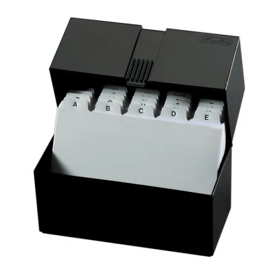 Abbildung von Herlitz Karteikasten / Lernbox DIN A6 100 Karteikarten + Register