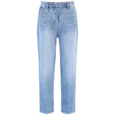 Abbildung von Gerry Weber mit Washedouteffekt Jeans Slim Fit, Damen, Größe: 38, Blue denim use