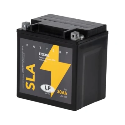 Abbildung von LANDPORT Batterie 12 V 30 Ah (YTX30L) [wartungsfrei &amp; versiegelt] kompatibel für Artic Cat, Polaris
