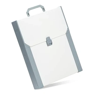 Abbildung von Aristo Transporttasche Studio Case (Format A4, für den Transport von Artisto Zeichenplatten, mit Griff, Kunststoff) beige/grau