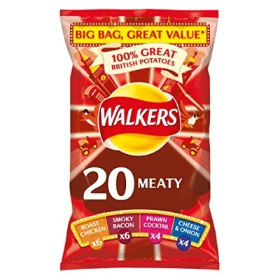 Abbildung von Walkers Meaty Multipack Crisps, 20 x 25 g