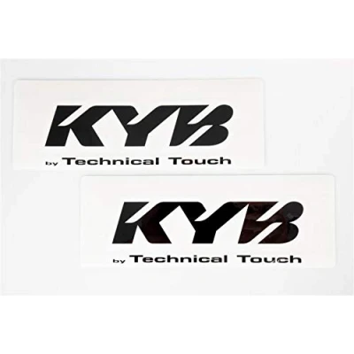 Abbildung von Kayaba Gabel Aufkleber KYB Racing Suspension TT 24x8,5cm transparent schwarz