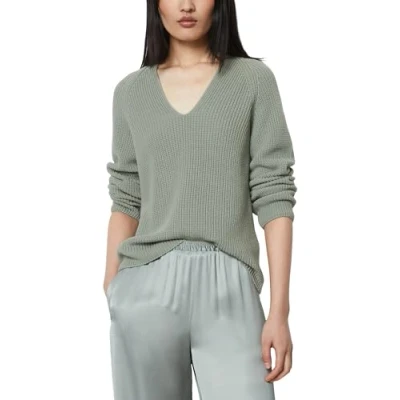 Abbildung von Marc O&#039;Polo Longsleeve V NECK Strickpullover, Damen, Größe: Small, Faded mint