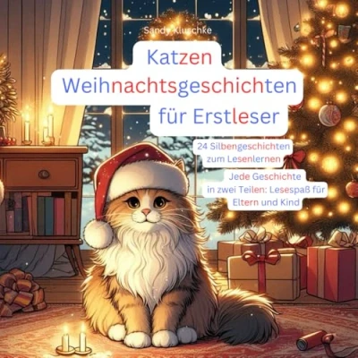 Abbildung von Katzen Weihnachtsgeschichten für Erstleser: 24 Silbengeschichten zum Lesenlernen: Erstlesebuch 1 Klasse Kinder, Adventskalender Erstleser und ... Geschichten Vorlesen)