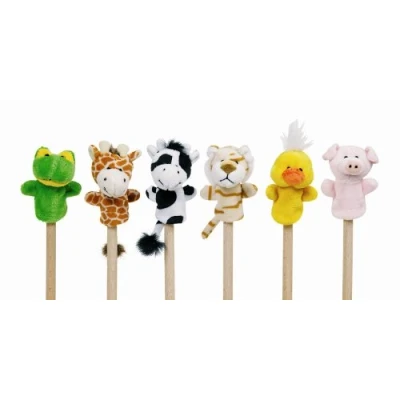 Abbildung von goki Fingerpuppe Fingerpuppenset Tiere (Packung, 6 tlg), Fördert die Kreativität und Vorstellungskraft