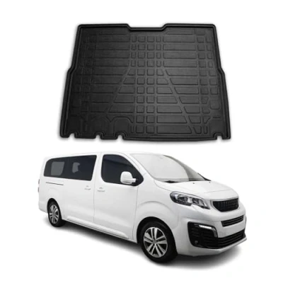 Abbildung von OMAC Kofferraumwanne Laderaumwanne kompatibel mit Peugeot Expert Traveller 2017 2024 Gummi TPE