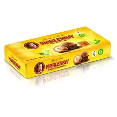 Abbildung von Marlenka Honigkugeln Delicious Honey Nuggets Gebäckkugeln mit Honig 10 Bälle 235g ZITRONE